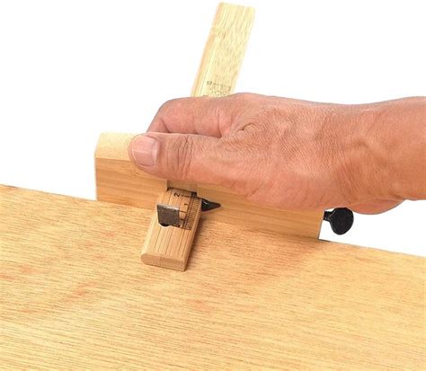 Traditional Marking Gauge, Single Blade, Metric Scale - balustradellc