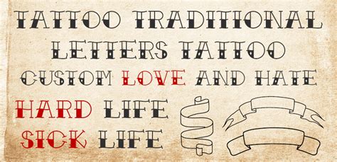 Traditional Tattoo Font - 1001 Fonts - muktibox.com