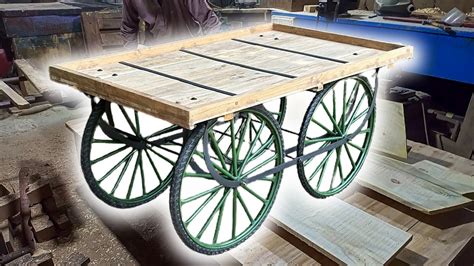 Traditional Wooden Hand Cart Manufacturing Process - balustradellc