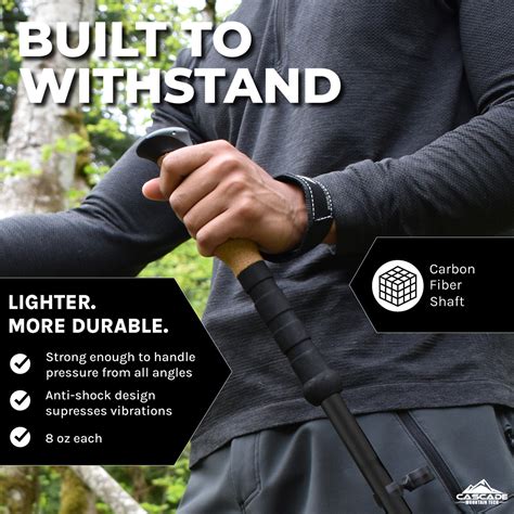 TrailBuddy 3K Carbon Fiber Hiking Poles - balustradellc