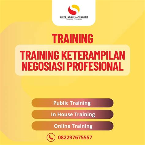 TRAINING KETERAMPILAN NEGOSIASI PROFESIONAL | Pustraindo - balustradellc