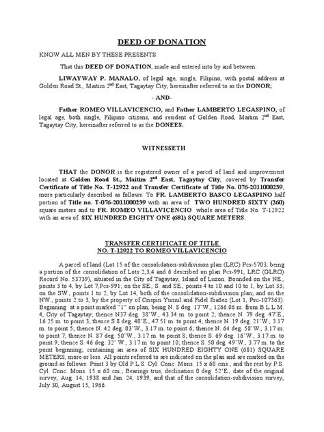 Transferring Property Ownership Through Deed of Donation in the … - balustradellc