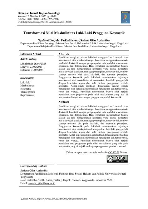 Transformasi Nilai Maskulinitas Laki-Laki Pengguna Kosmetik - balustradellc