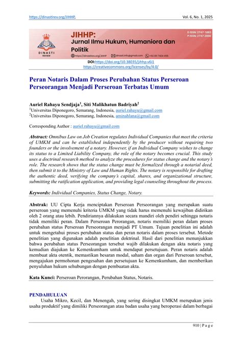 Transformasi Status Hukum PT Perseorangan Dalam Skema - balustradellc