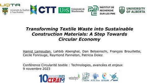 Transforming Textile Waste into Sustainable Construction ... - JETIR - raincitystudios.com