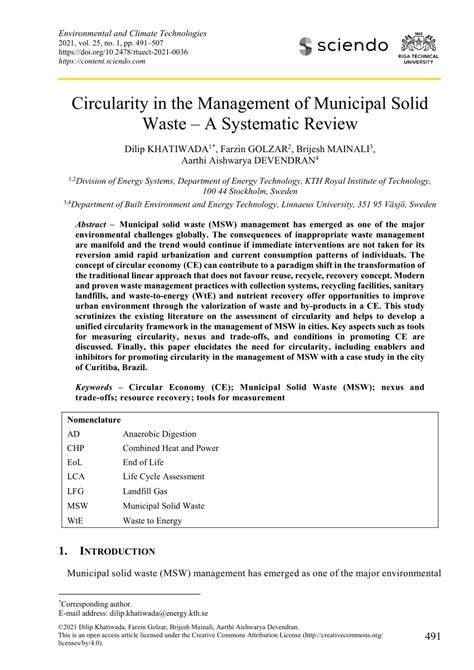 Transition Towards Circularity in Municipal Solid Waste Management ... - raincitystudios.com
