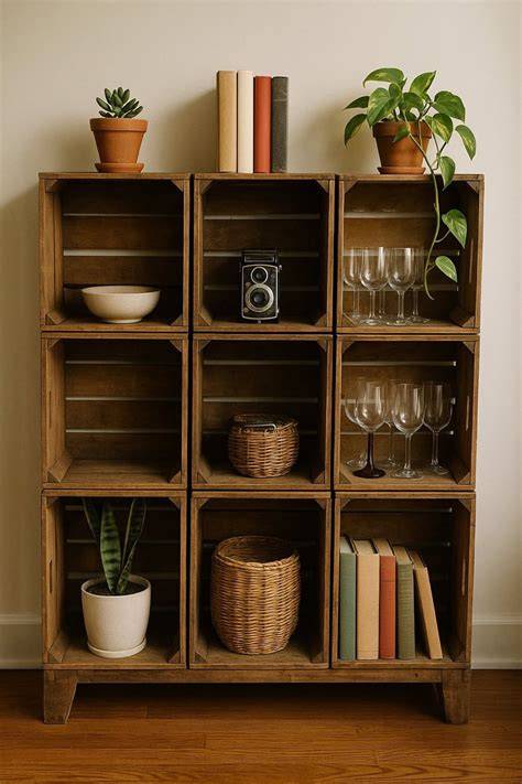 Trash to Treasure: Recycling Old Crates - DIY Inspired - raincitystudios.com
