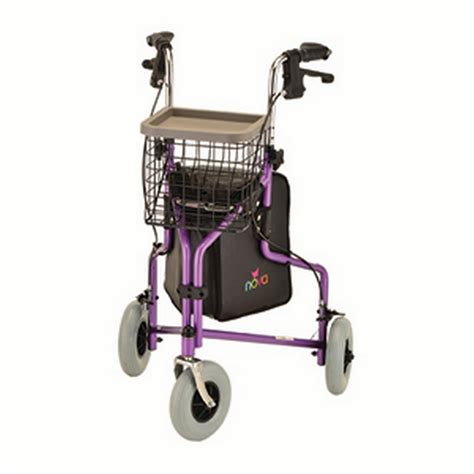 TRAVELER 3 WHEEL ROLLING WALKER - PURPLE by Nova