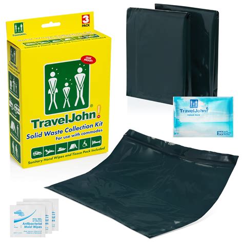 TravelJohn Portable Toilet Waste Bags - 3 Pack - Amazon - balustradellc