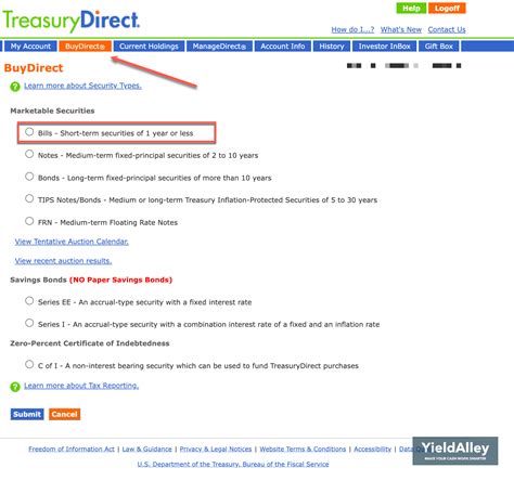Treasury Bills — TreasuryDirect - balustradellc