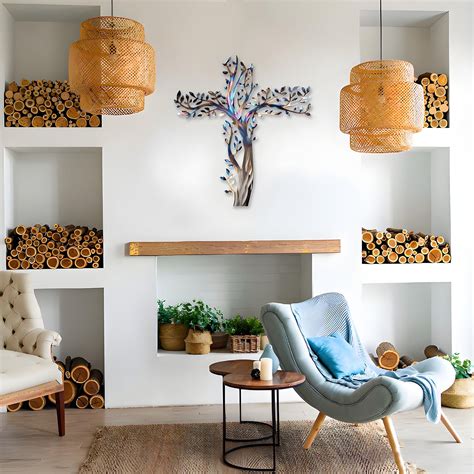 Tree of Life Wall Art Sculpture, Modern Metal Decorative Piece for ... - balustradellc