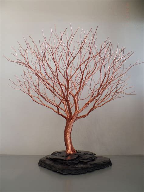 Tree Sculpture Made of Copper - A Better Way - muktibox.com