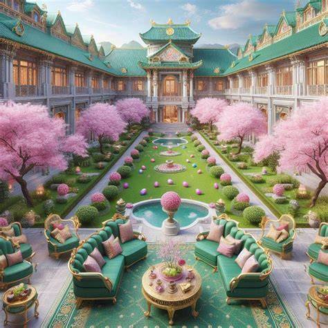 Trees in the palace garden - Schloss Favorite - raincitystudios.com