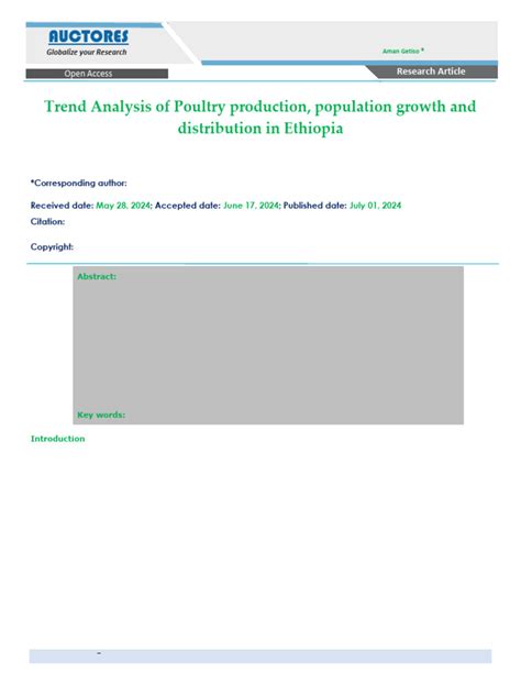 Trend Analysis of Poultry Population Growth and Distribution ... - IJARBS - raincitystudios.com