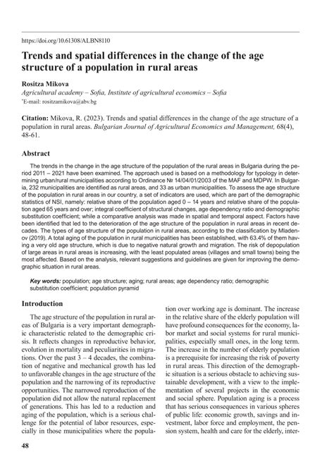 Trends and spatial differences in the change of the age structure of a ... - wintechmobiles.com