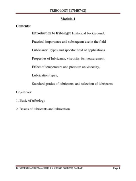 Tribology: A Historical Overview of the Relation Between Theory and ... - wintechmobiles.com