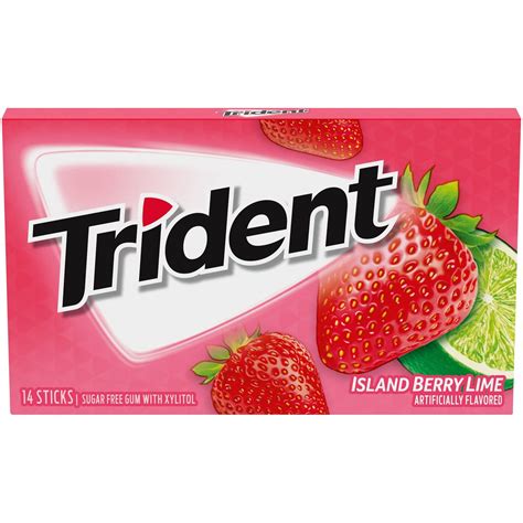 TRIDENT ISLAND BERRY LIME 14 STICKS 26.6