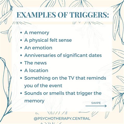 Triggers | Worksheet | Therapist Aid - balustradellc