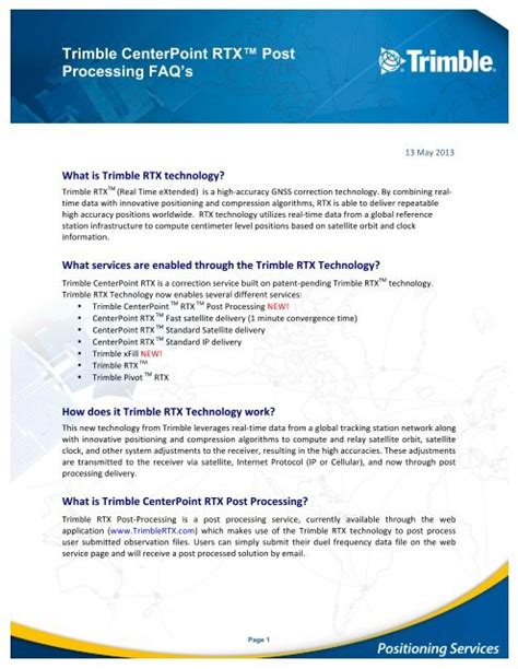 Trimble RTX Post Processing Update - coolestguyplanet.net