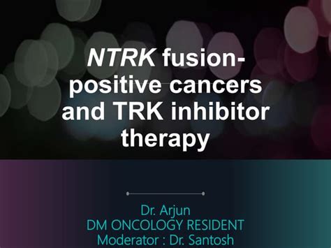 TRK fusion-positive cancers and TRK inhibitor therapy