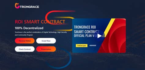 TRONGRACE - daily reward payouts and other bonuses DAPP.EXPERT