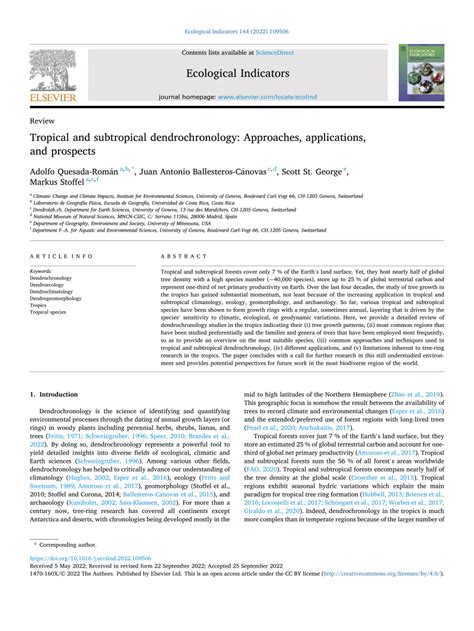 Tropical and subtropical dendrochronology: Approaches, applications ... - muktibox.com