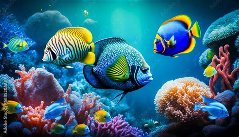 Tropical Underwater Colourful Reef. Tropical underwater sea fish ... - muktibox.com