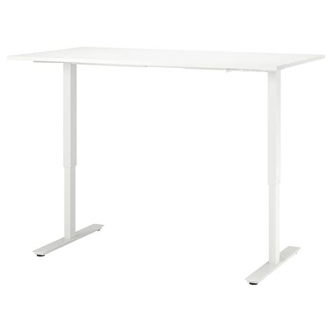 TROTTEN Desk sit/stand, white, 63x311/2" - IKEA