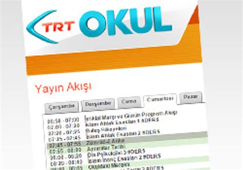 TRT 2 TV PROGRAMLARI Yayın akışında.