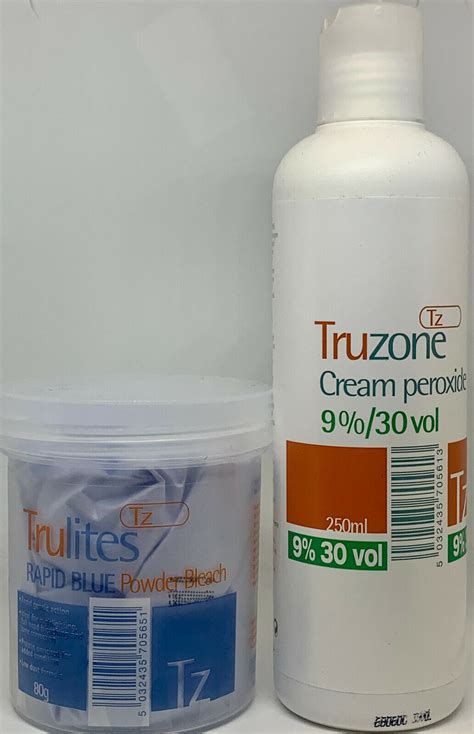 TRUZONE CREAM PEROXIDE, RAPID BLUE/WHITE POWDER BLEACH HAIR …