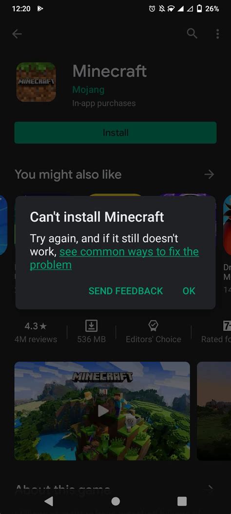 Trying to download Minecraft but didn't work - balustradellc
