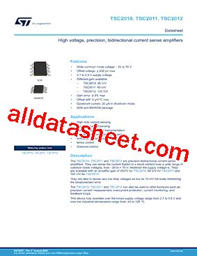 TSC2011IST STMicroelectronics Mouser India