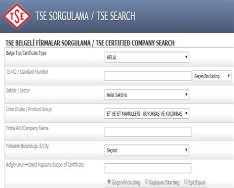 TSE Belgesi Sorgulama. 