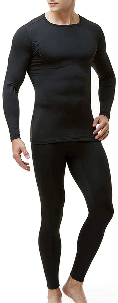 TSLA Microfiber Thermal Underwear Set For Men - Don