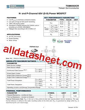 TSM6502CR (N) Taiwan Semiconductor - Distributors, Price …