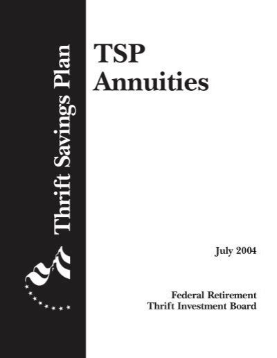 TSP Annuity vs. Monthly Payments - Strategies and Goals