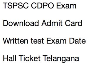 TSPSC CDPO Syllabus 2024