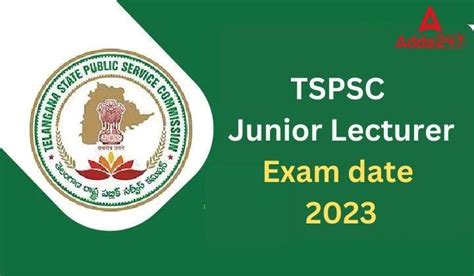 TSPSC Junior Lecturer Syllabus 2024 - Career Adda