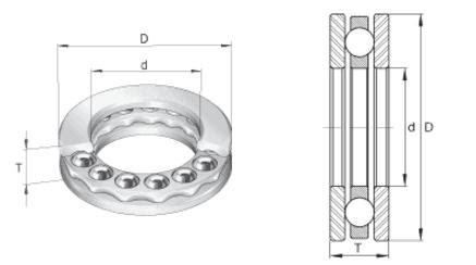 TSS 40 One-way Bearings dimensions - en.tradebearings.com