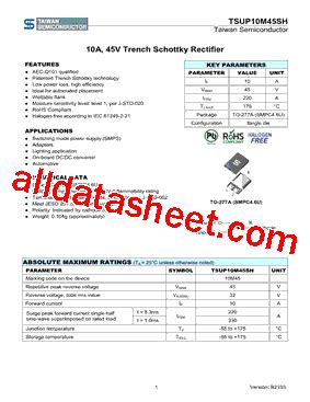 TSUP10M45SH S2G Taiwan Semiconductor Mouser India