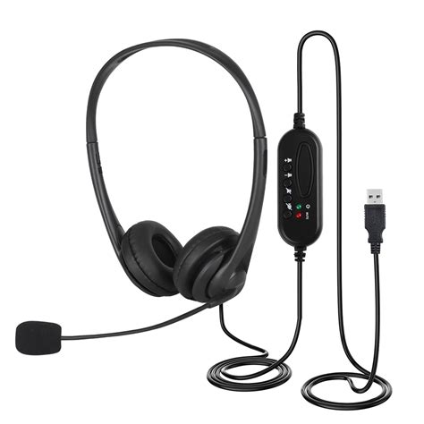 TSV USB Headset with Noise Canceling Microphone, Stereo Over-Ear ... - balustradellc