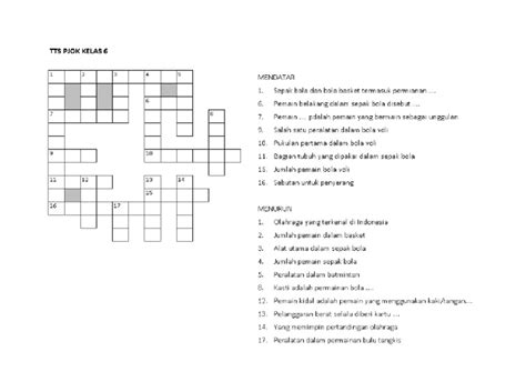 TTS PJOK - Crossword Labs - balustradellc