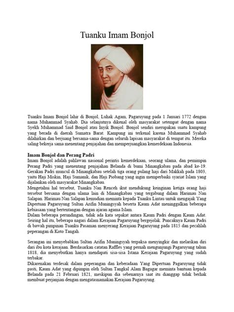 Tuanku Imam Bonjol, Jeffrey Hadler | PDF | Indonesia - Scribd - wintechmobiles.com