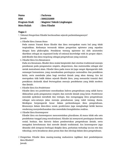 TUGAS FILSAFAT ILMU PROGRAM STUDI … - balustradellc