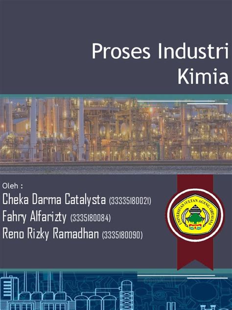 TUGAS PROSES INDUSTRI KIMIA 1 PROSES … - wintechmobiles.com