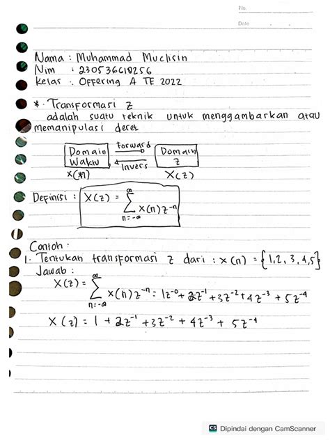Tugas Transformasi Z Matematika Teknik 2 | PDF - Scribd - wintechmobiles.com