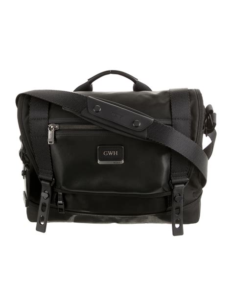Tumi Leather Messenger Bag - Black Messenger Bags, Bags - balustradellc