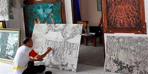 Turis Eropa Minati Lukisan Klasik Bali - balustradellc