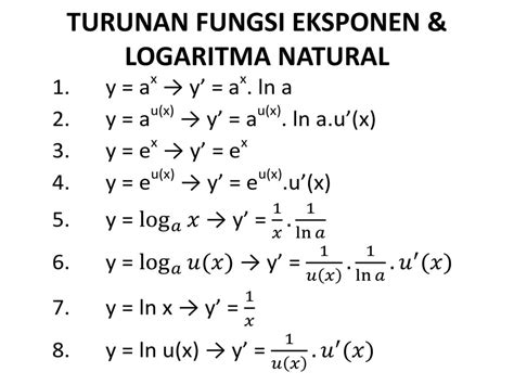 Turunan fungsi logaritma natural - Belajar Matematika … - wintechmobiles.com