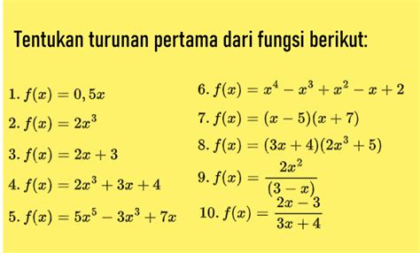 Turunan Fungsi - Aljabar, Trigonometri, Rumus, Contoh Soal, - wintechmobiles.com